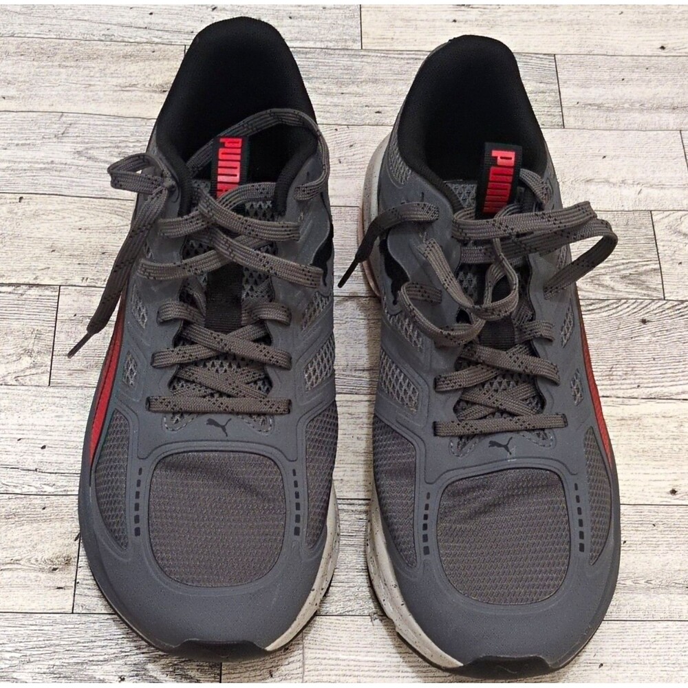 PUMA X-Cell Lightspeed Men’s Low Top Sneakers Grey/Red 309972-02